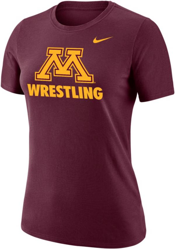 Nike Women's Minnesota Golden Gophers Maroon Dri-FIT Cotton Wrestling T-Shirt