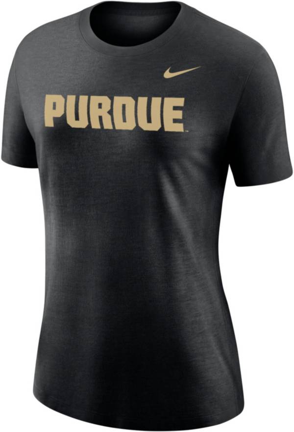 Nike Women's Purdue Boilermakers Black Varsity T-Shirt