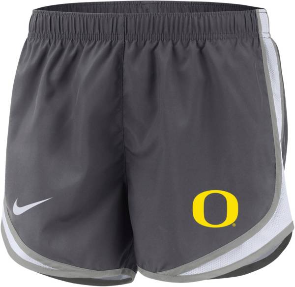 Nike Women's Oregon Ducks Grey Dri-FIT Tempo Shorts | Dick's Sporting Goods