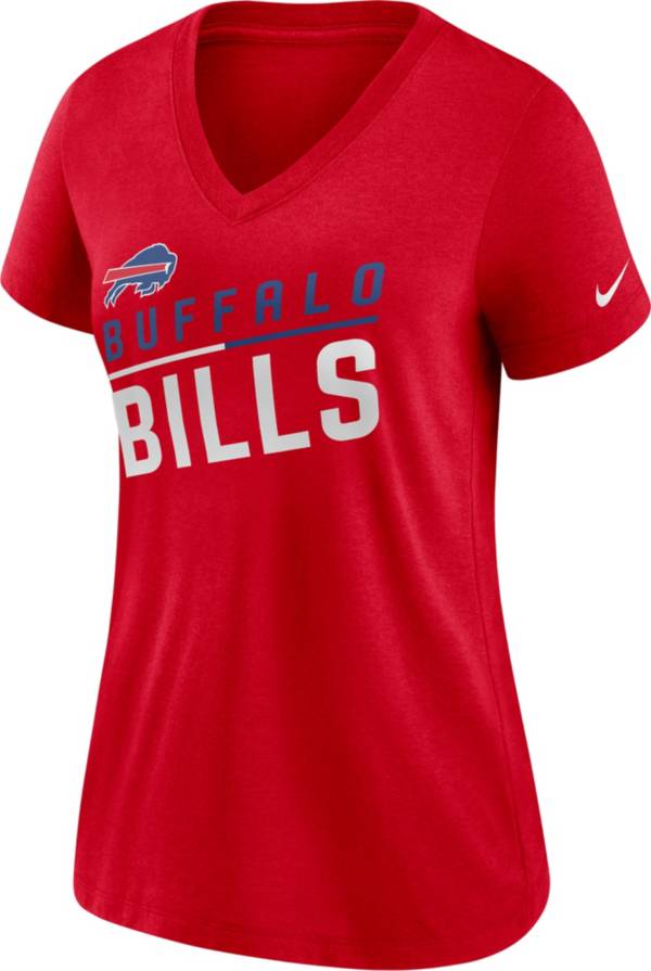 Nike Women's Buffalo Bills Slant Red V-Neck T-Shirt