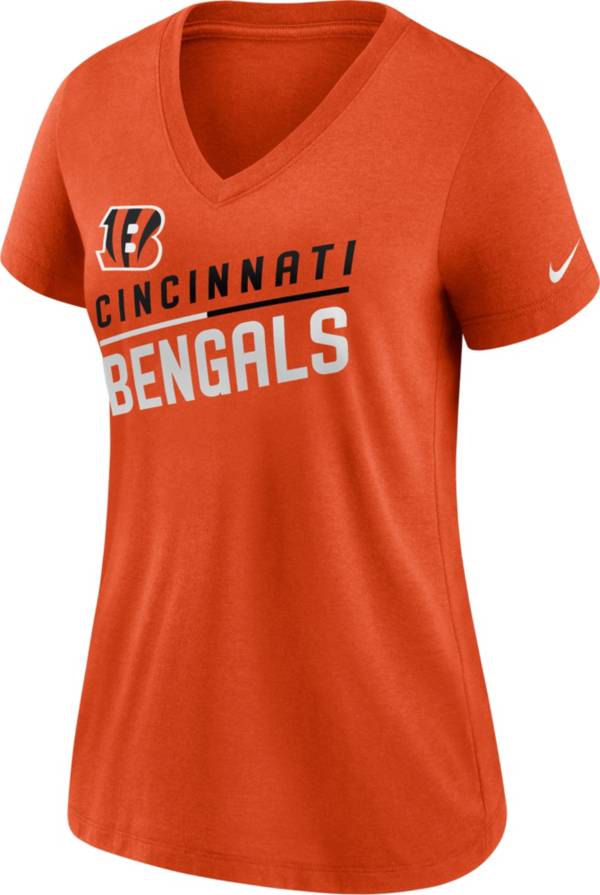 Nike Women's Cincinnati Bengals Slant Orange V-Neck T-Shirt