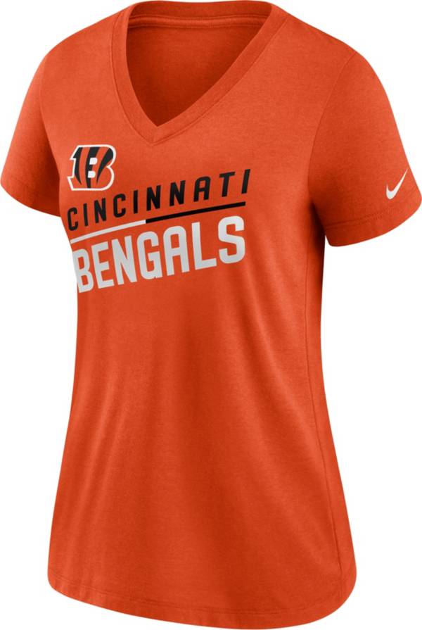 Nike Women's Cincinnati Bengals Slant Orange V-Neck T-Shirt product image