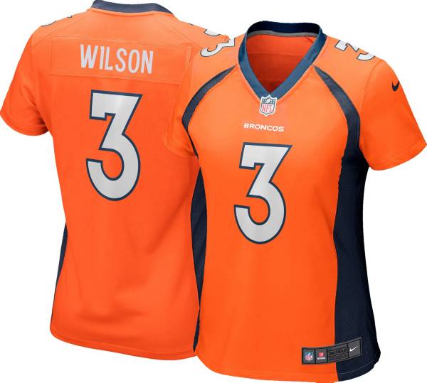 Nike Women's Denver Broncos Russell Wilson #3 Orange Game Jersey product image