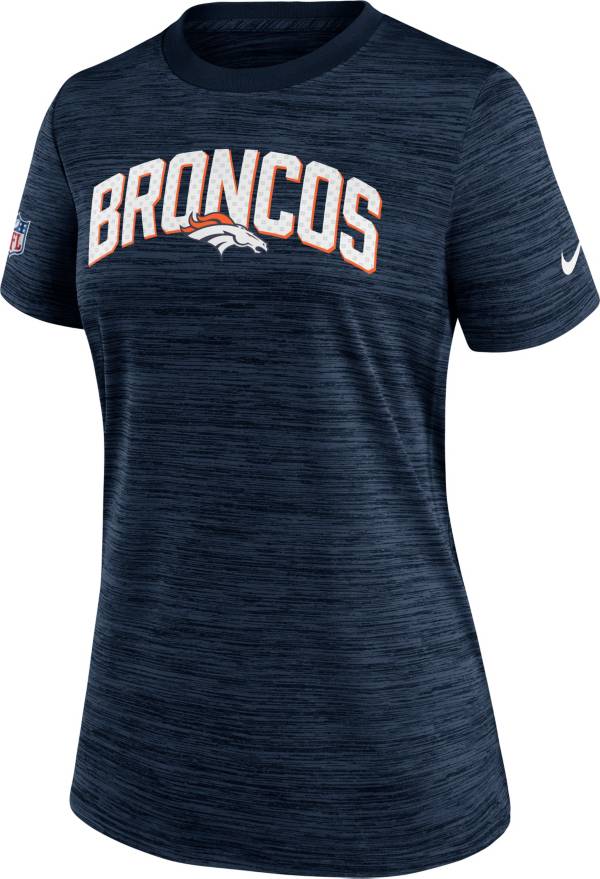 Nike Women's Denver Broncos Sideline Velocity College Navy T-Shirt