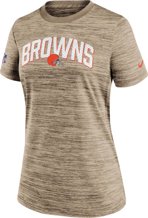 Nike Women's Cleveland Browns Sideline Velocity Brown T-Shirt