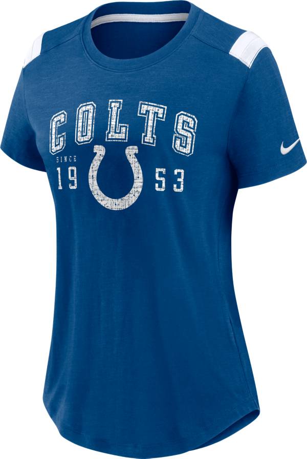 Nike Women's Indianapolis Colts Historic Athletic Blue Heather T-Shirt product image