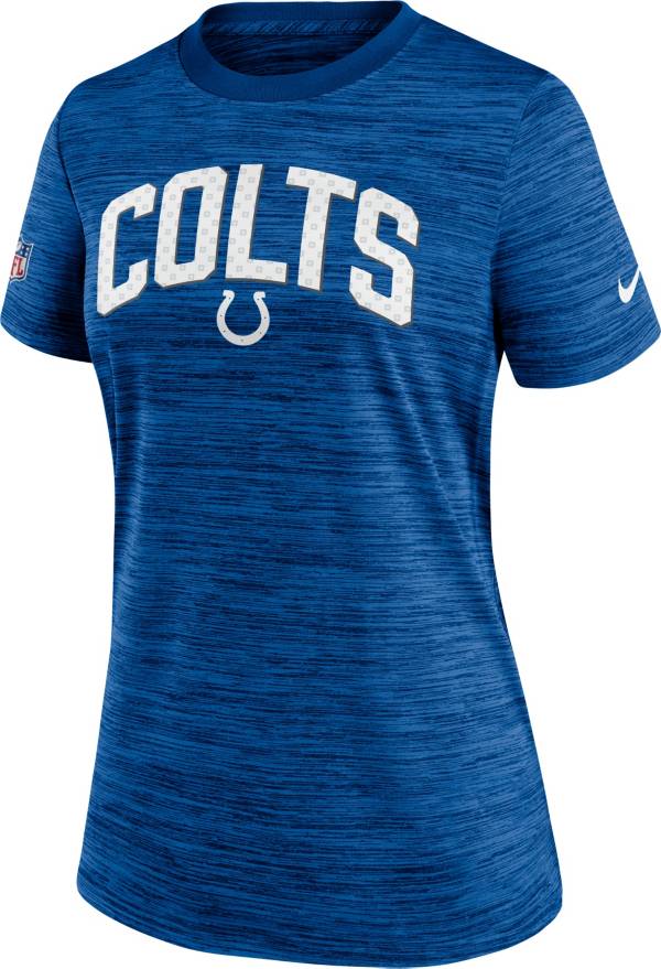 Nike Women's Indianapolis Colts Sideline Velocity Gym Blue T-Shirt