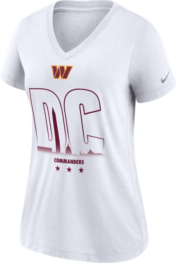 Nike Women's Washington Commanders Tri-Blend White T-Shirt