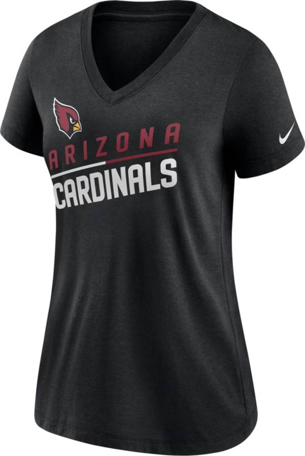 Nike Women's Arizona Cardinals Slant Black V-Neck T-Shirt
