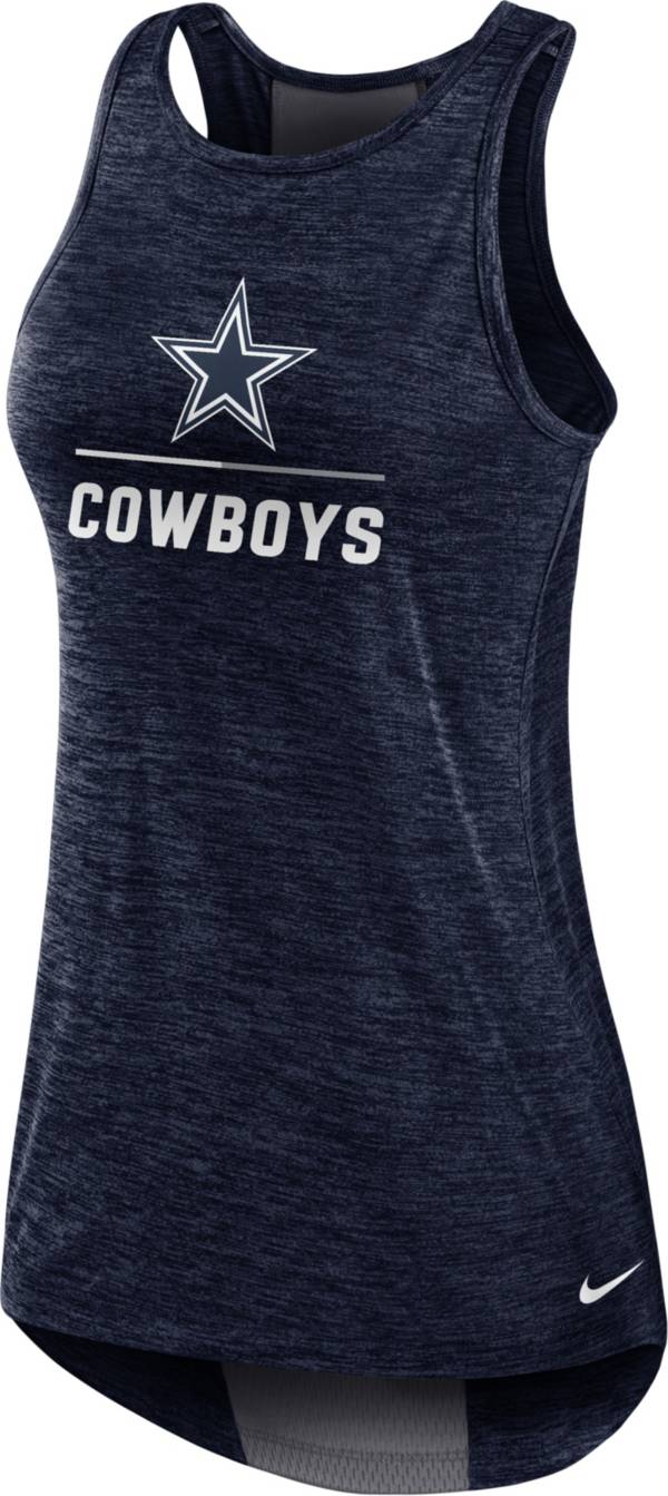Nike Women's Dallas Cowboys Lock Up Navy Tank Top