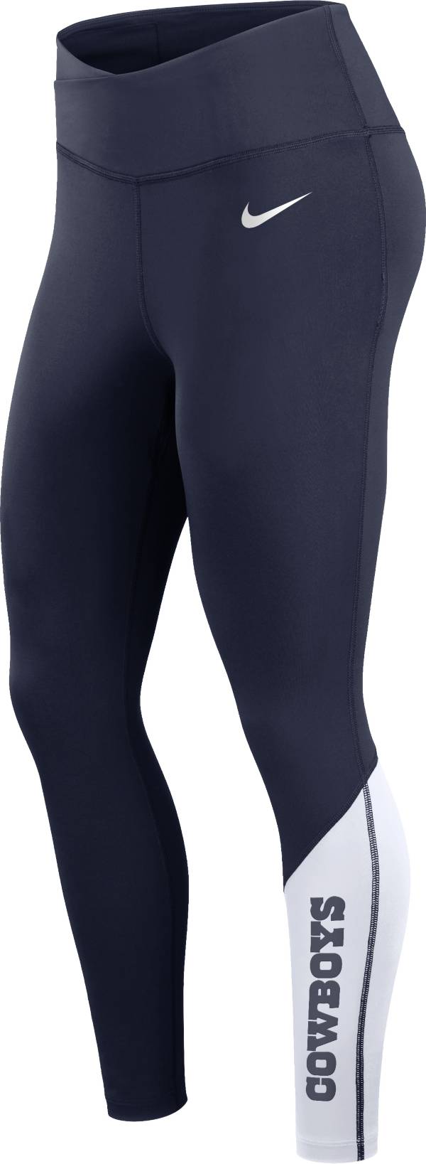 Nike Women's Dallas Cowboys Wordmark Navy Leggings