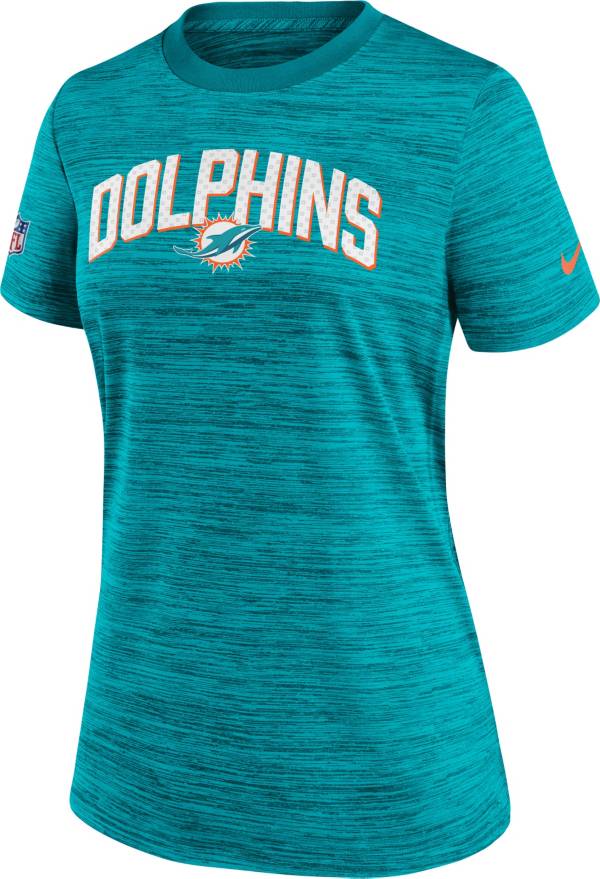 Nike Women's Miami Dolphins Sideline Velocity Aqua T-Shirt product image