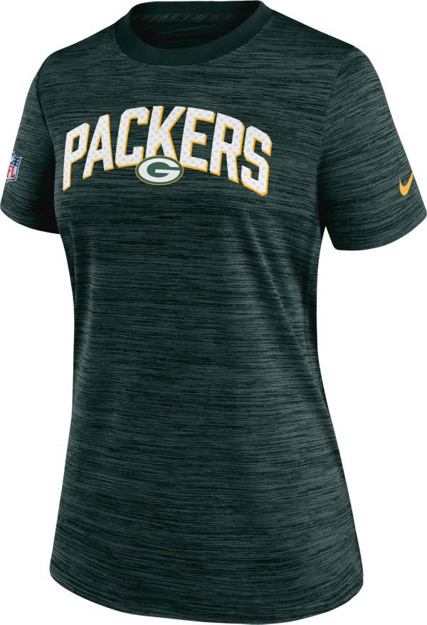 Nike Women's Green Bay Packers Sideline Velocity Green T-Shirt
