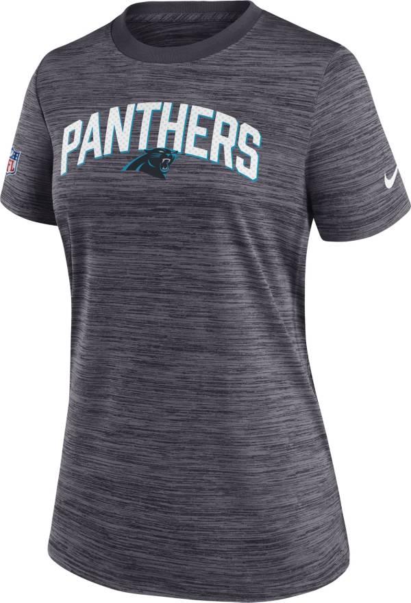 Nike Women's Carolina Panthers Sideline Velocity Black T-Shirt
