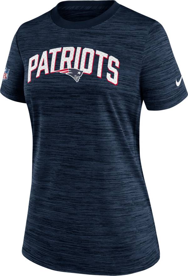 Nike Women's New England Patriots Sideline Velocity College Navy T-Shirt