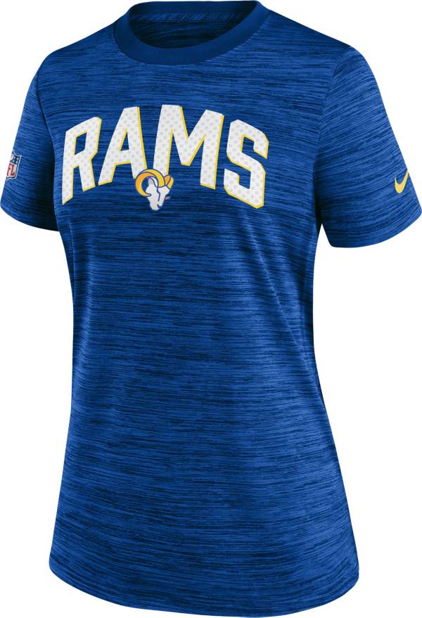 Nike Women's Los Angeles Rams Sideline Velocity Hyper Royal T-Shirt