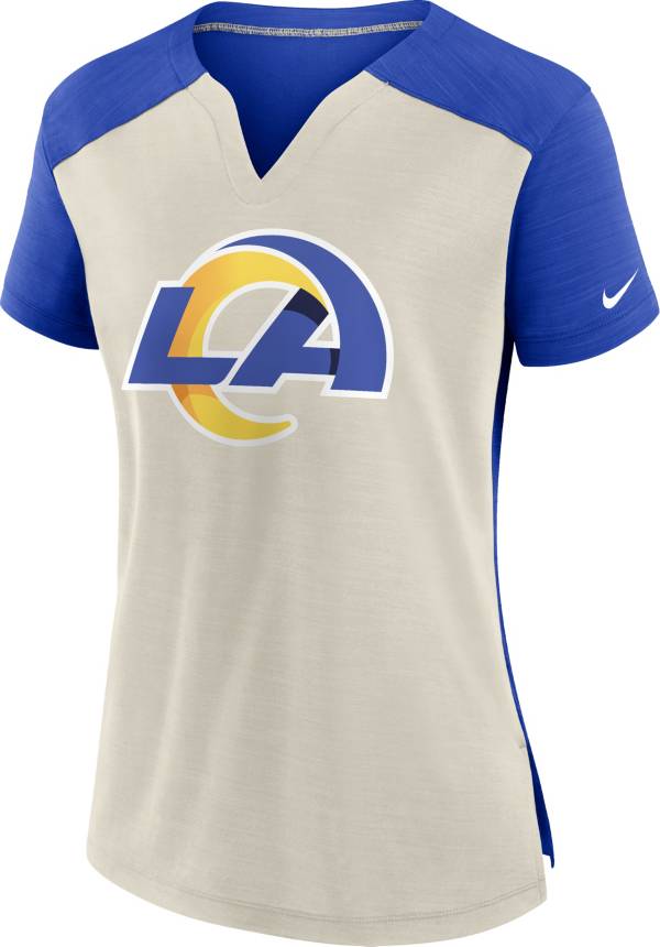 Nike Women's Los Angeles Rams Exceed 2-Tone Royal V-Neck T-Shirt product image