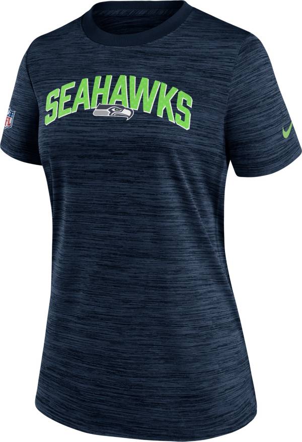 Nike Women's Seattle Seahawks Sideline Velocity College Navy T-Shirt