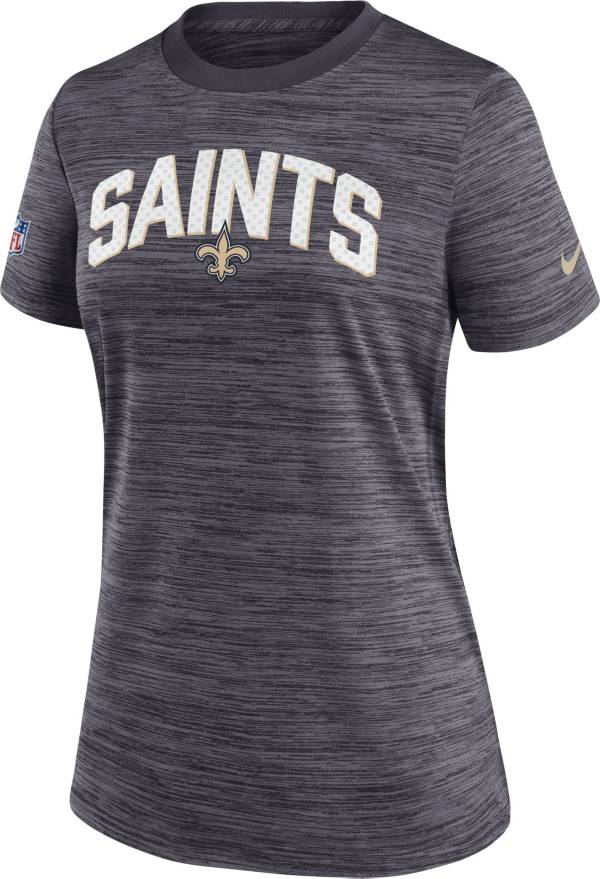 Nike Women's New Orleans Saints Sideline Velocity Black T-Shirt