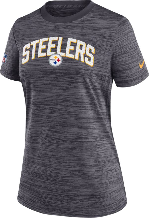 Nike Women's Pittsburgh Steelers Sideline Velocity Black T-Shirt