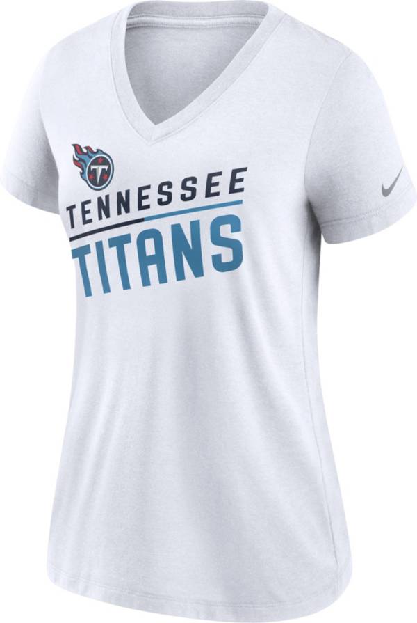 Nike Women's Tennessee Titans Slant White V-Neck T-Shirt product image