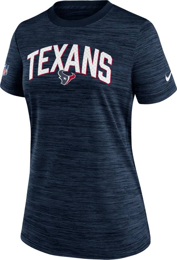 Nike Women's Houston Texans Sideline Velocity Marine T-Shirt