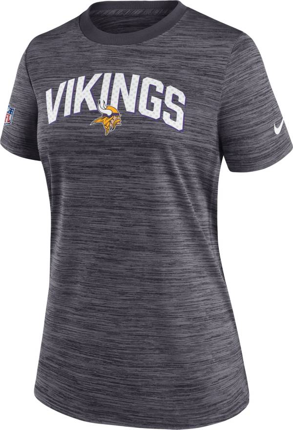 Nike Women's Minnesota Vikings Sideline Velocity Black T-Shirt