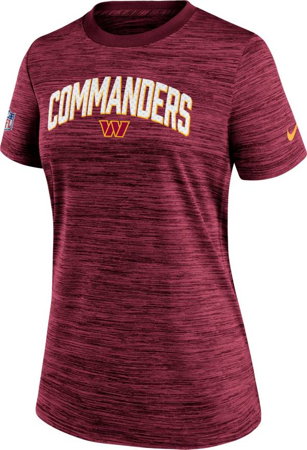 Nike Women's Washington Commanders Sideline Velocity Gym Red T-Shirt