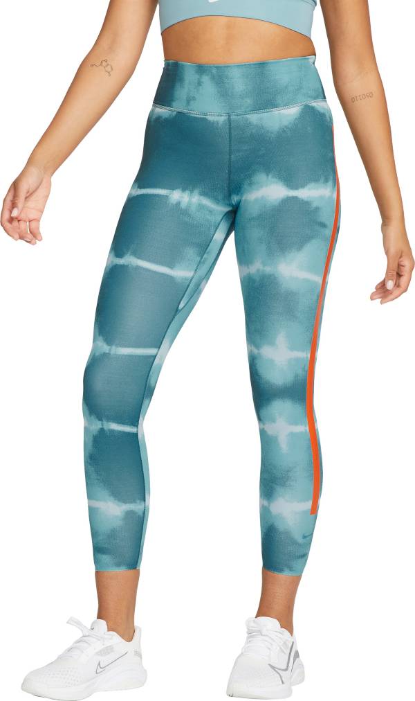 Nike Women's Dri-FIT One Luxe Mid-Rise Printed Training Leggings