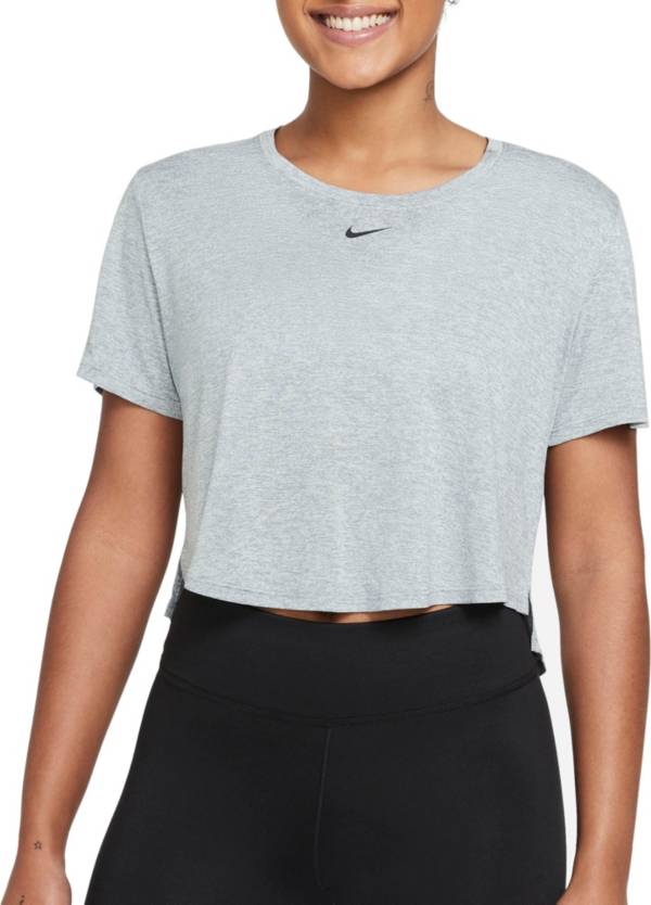 Nike Women's Dri-FIT One Standard Fit Short-Sleeve Cropped T-Shirt