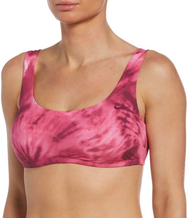 Nike Women's Tie Dye Scoop Neck Bikini Top