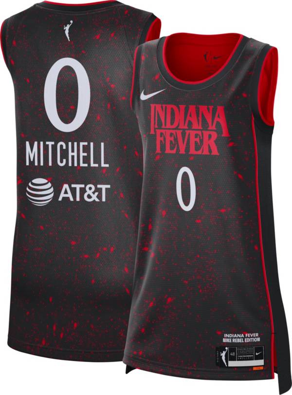 Nike Women's Indiana Fever Kelsey Mitchell #0 Black Rebel Edition Jersey