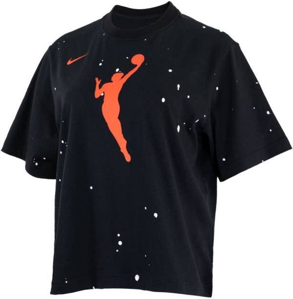 Nike Women's WNBA Black Short Sleeve Splatter T-Shirt