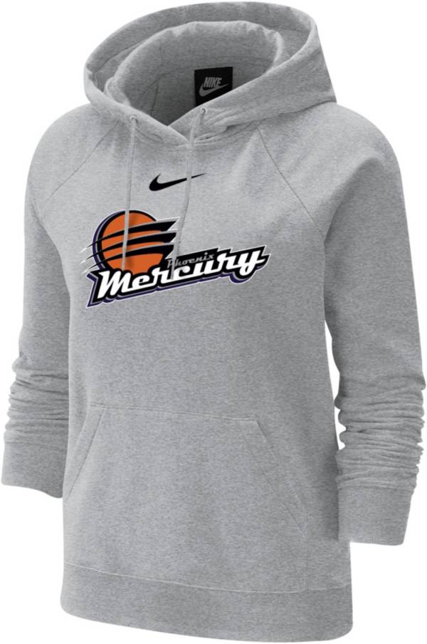 Nike Women's Phoenix Mercury Grey Varsity Arch Pullover Fleece Hoodie