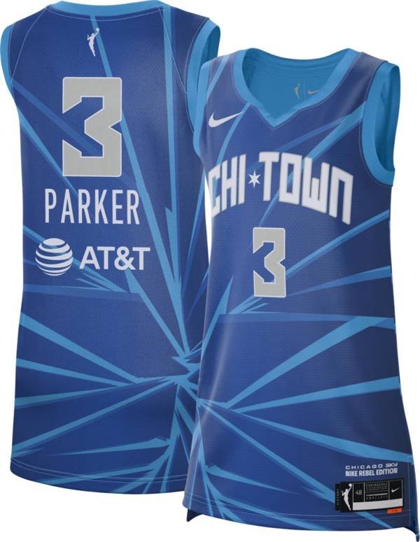 Nike Women's Chicago Sky Candace Parker #3 Blue Rebel Edition Jersey