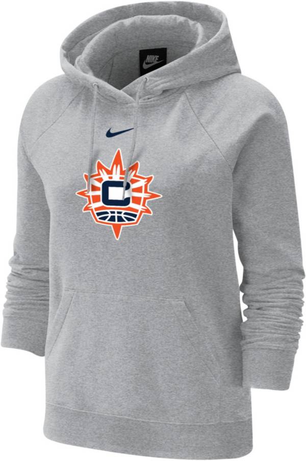 Nike Women's Connecticut Sun Grey Varsity Arch Pullover Fleece Hoodie