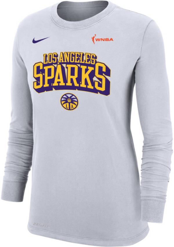 Nike Women's Los Angeles Sparks White Logo Long Sleeve T-Shirt product image