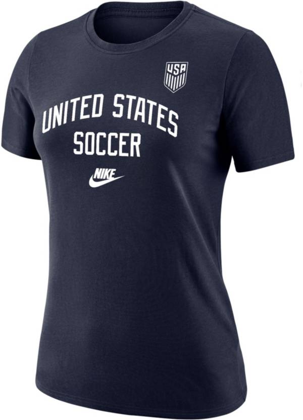 Nike Women's USMNT '21 Wordmark Navy T-Shirt product image
