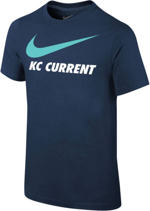 Nike Youth Kansas City Current Swoosh Navy T-Shirt product image