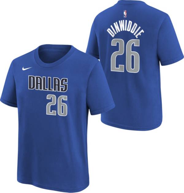 Nike Youth Dallas Mavericks Spencer Dinwiddie #26 Royal T-Shirt