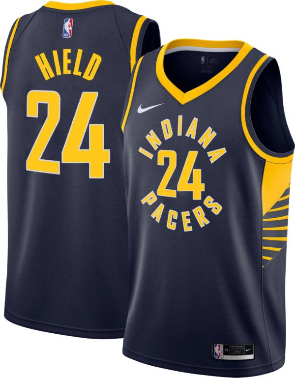 Nike Men's Indiana Pacers Buddy Hield #24 Navy Dri-FIT Swingman Jersey