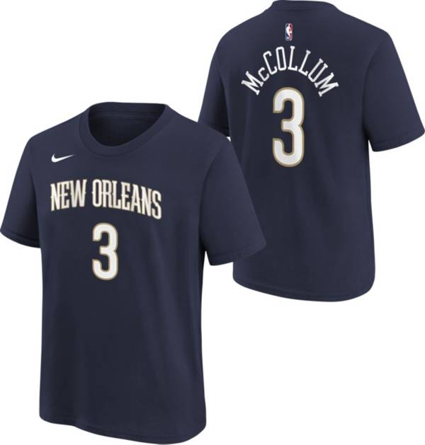 Nike Youth New Orleans Pelicans CJ McCollum #3 Navy T-Shirt