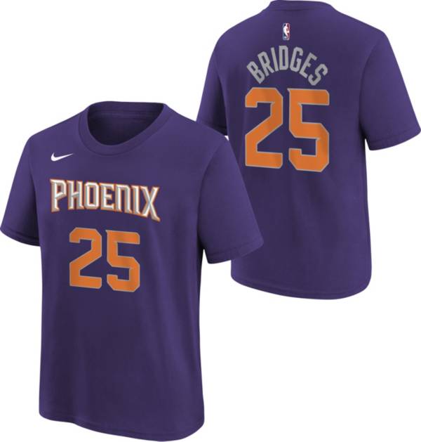 Nike Youth Phoenix Suns Mikal Bridges #25 Purple T-Shirt