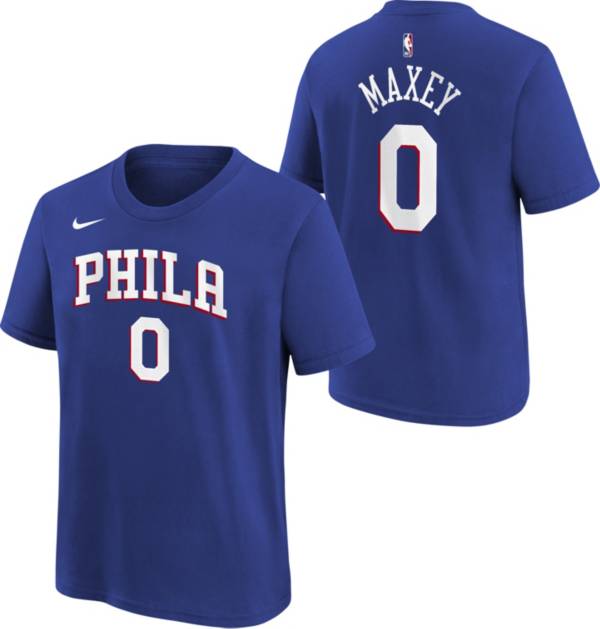 Nike Youth Philadelphia 76ers Tyrese Maxey #0 Blue T-Shirt product image
