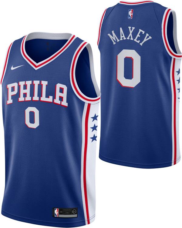 Nike Youth Philadelphia 76ers Tyrese Maxey #0 Blue Dri-FIT Swingman Jersey product image