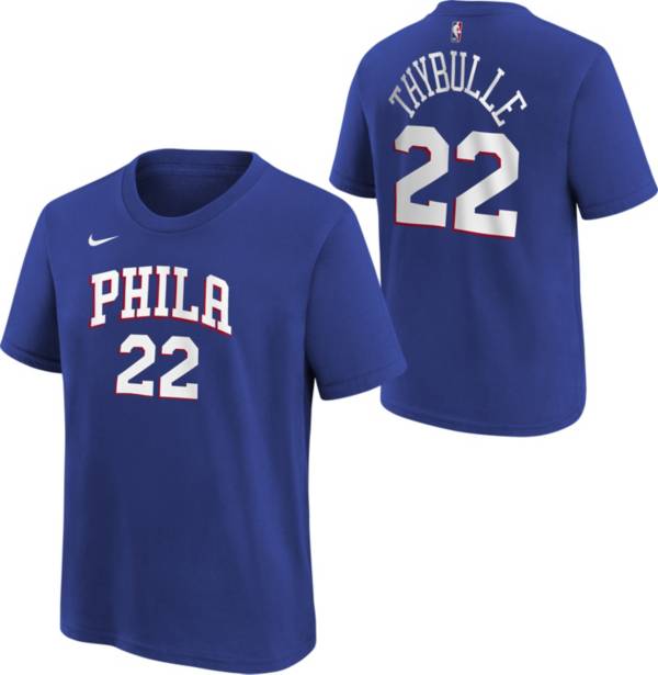 Nike Youth Philadelphia 76ers Matisse Thybulle #22 Blue T-Shirt