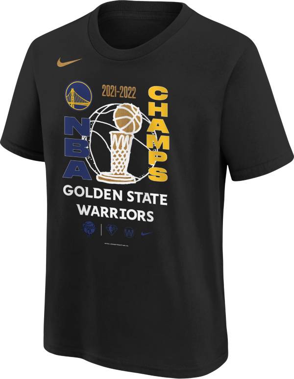 Nike Youth 2022 NBA Champions Golden State Warriors Locker Room T-Shirt product image