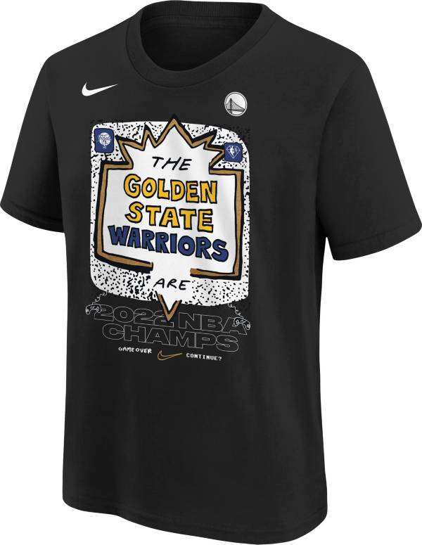 Nike Youth 2022 NBA Champions Golden State Warriors Expressive T-Shirt