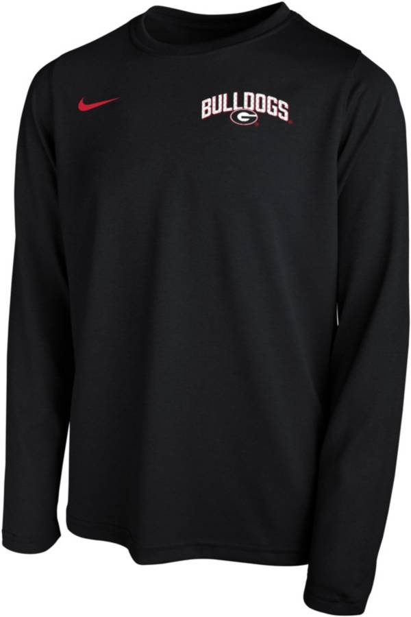 Nike Youth Georgia Bulldogs Black Dri-FIT Legend Football Sideline Team Issue Long Sleeve T-Shirt product image