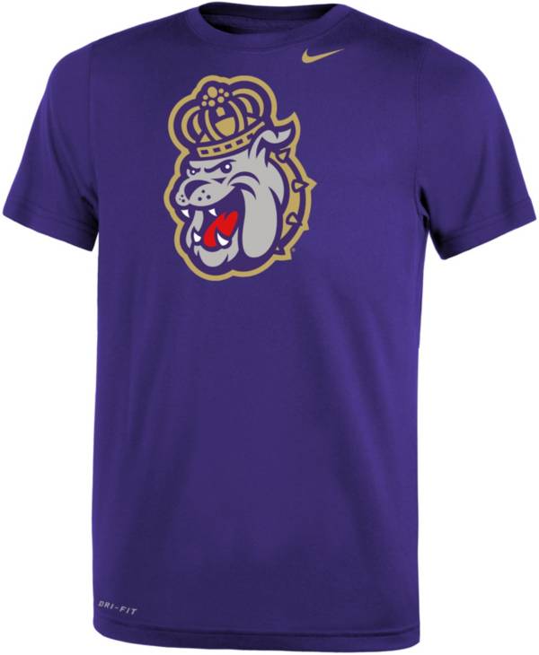 Nike Youth James Madison Dukes Purple Dri-FIT Legend 2.0 T-Shirt